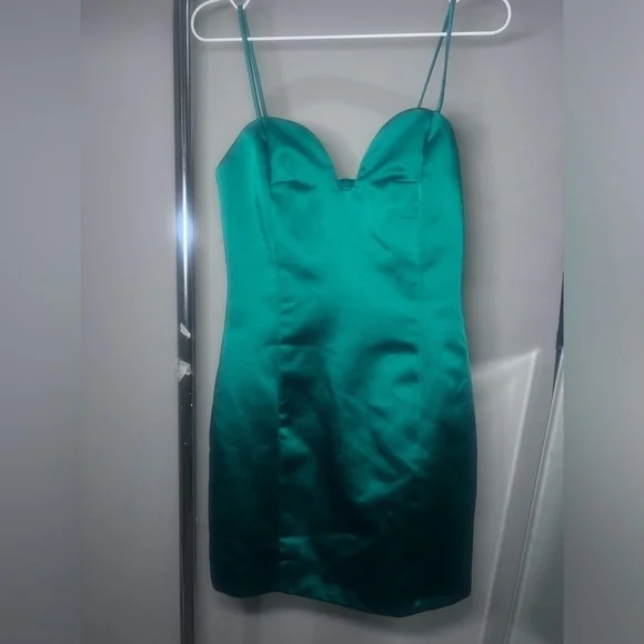 Mango Emerald green dress size XS - Picture 6 of 10